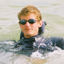 hoodie swimming fully clothed