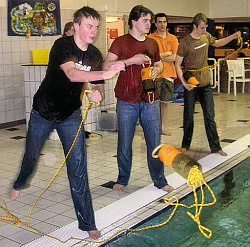 lifesaving rope throwing