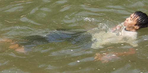 backstroke swim pool